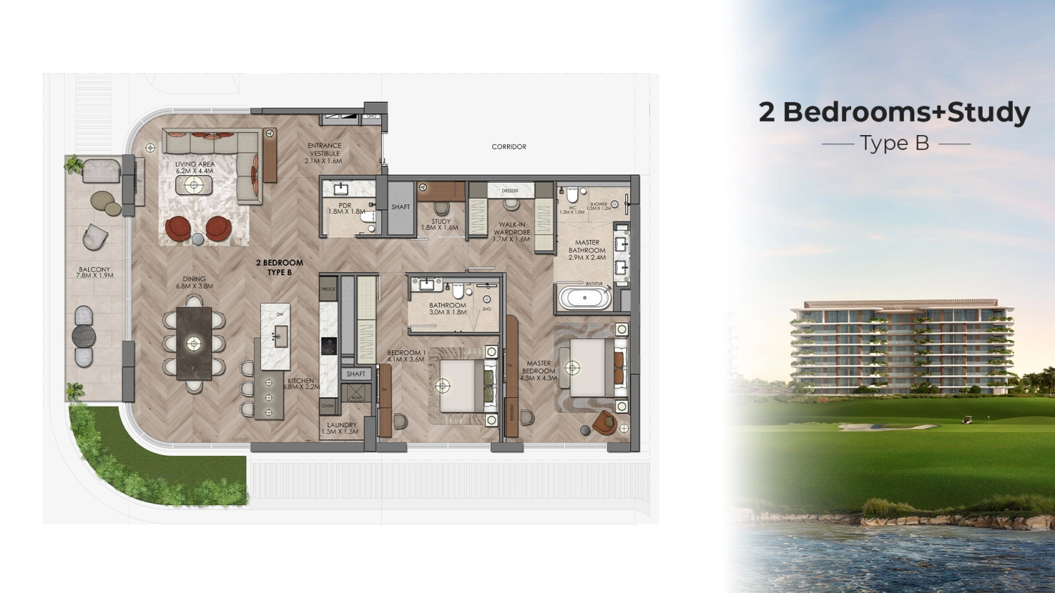 2 BR - Type B